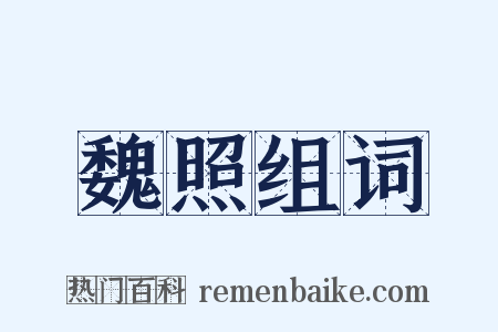 魏照组词是什么意思的图片